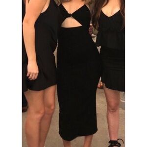 Reformation // Black Midi Dress